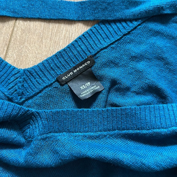 CLUB MONACO Chiffon Cap Sleeve Top - Picture 3 of 3